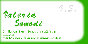 valeria somodi business card